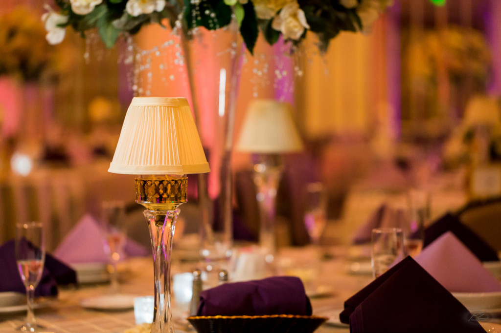Wedding reception table decor arrangements