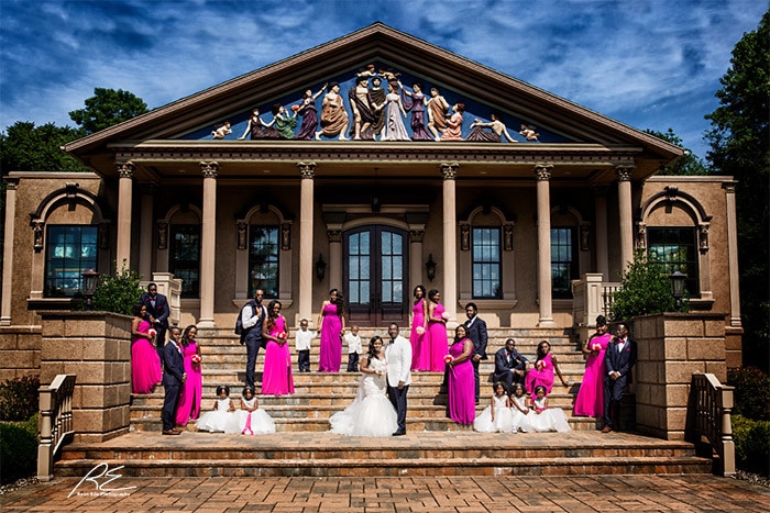 And our entire bridal party making a stylish statement!