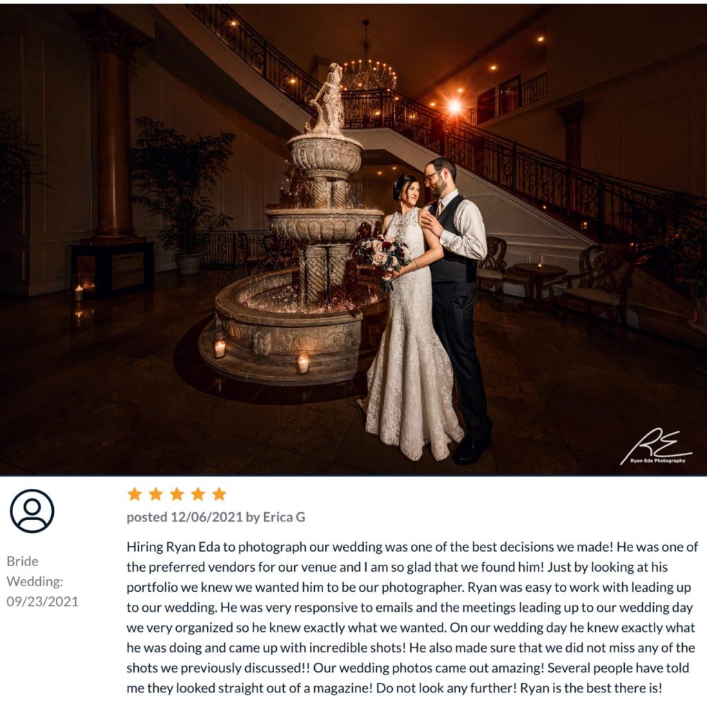 NJ Merion Wedding Review