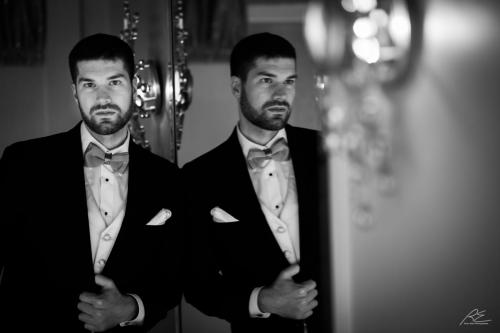 Groom at Lambertville Inn Wedding